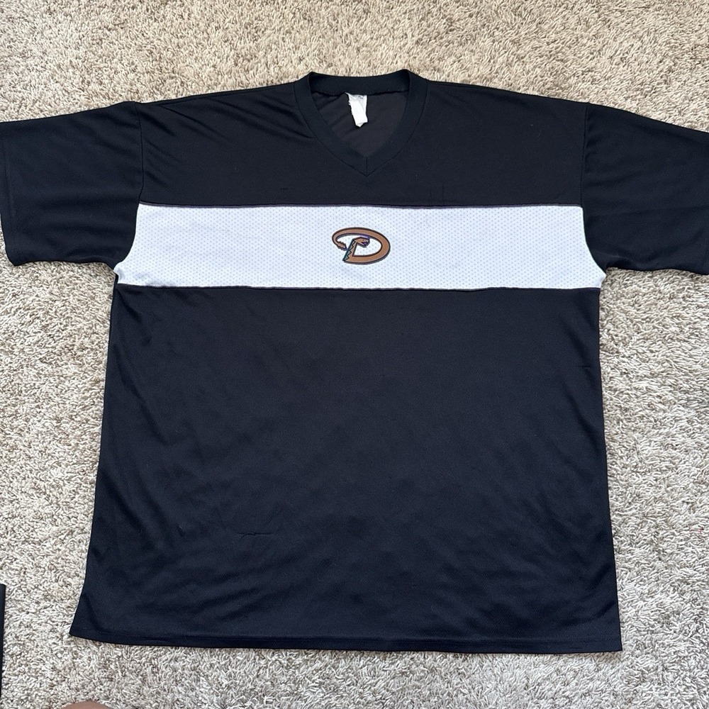 Vintage Majestic Arizona Diamondbacks Jersey Shirt Mesh XXL Retro MLB Black Y2k